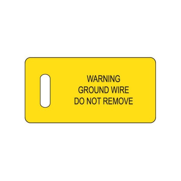 Panduit Warning Ground Wire Tag PTGND Zoro